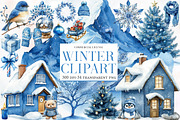 Cute Winter Clipart, an Illustration by Designworld (Thumbnail 1 of 5)