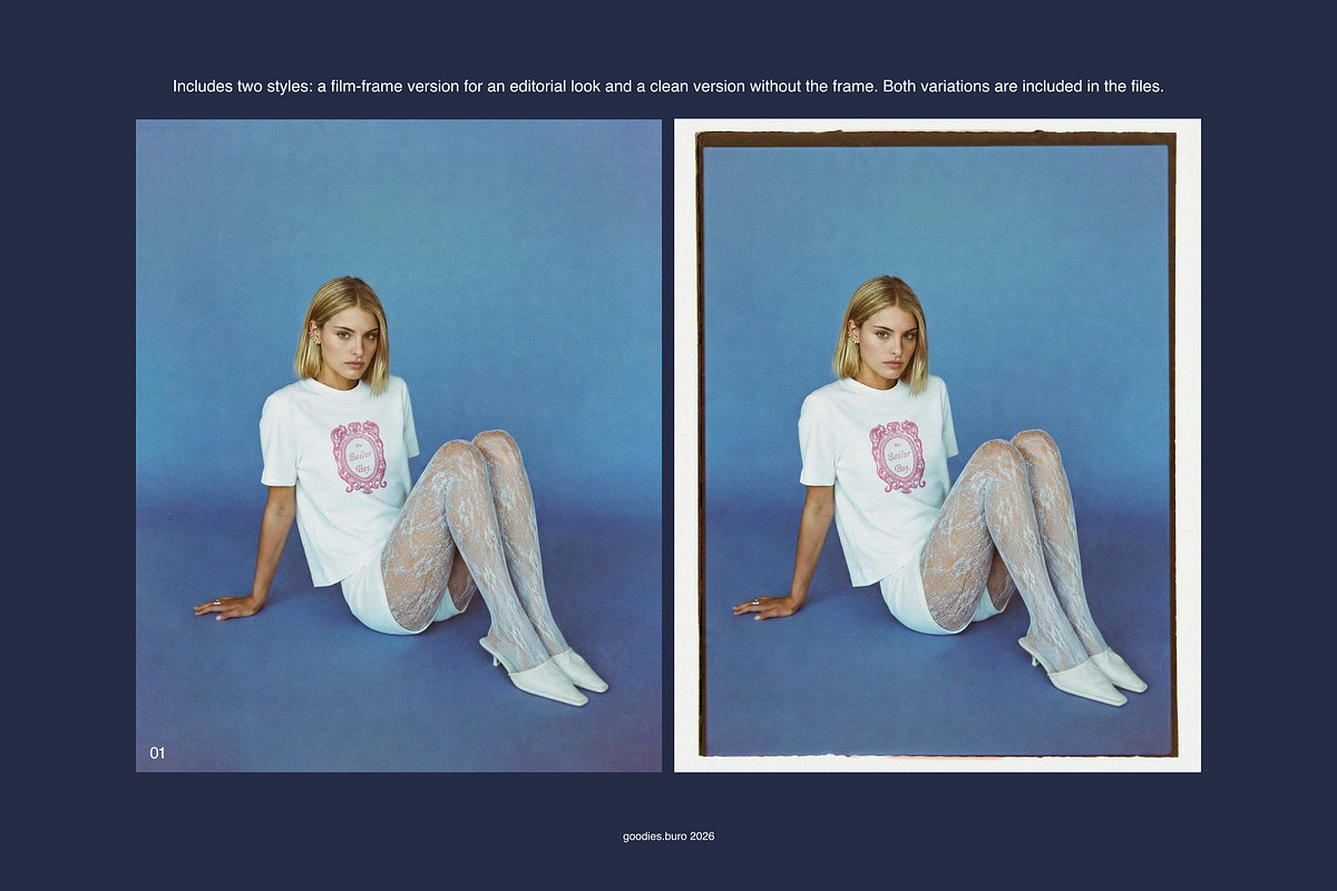The Blue Room T-Shirt Mockup Set, a Shirt Mockup by Goodies.Buro (Photo 2 of 4)