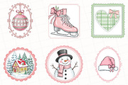 Coquette Christmas Frame Sublimation, an Illustration by OK Design (Thumbnail 4 of 5)