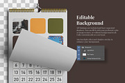 Wire Wall Calendar Mockup Set, a Mockup by Remnand Studio (Thumbnail 6 of 11)