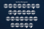 Kynthia - Extra Mandala Monogram, a Script Font by Akifatype. (Thumbnail 6 of 7)