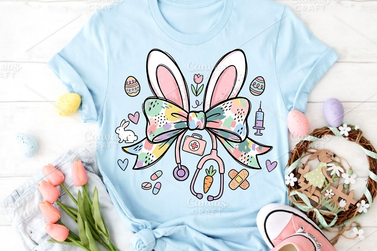 Easter Nurse Coquette PNG, an Illustration by Canvas Craft (Photo 3 of 6)