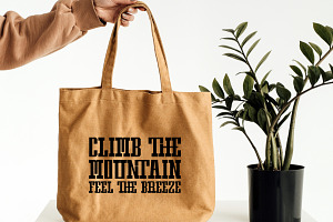 Mountain Vector - Vintage Slab Serif