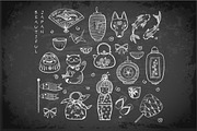 Japanese doodles, an Illustration by Elina_Li (Thumbnail 8 of 13)