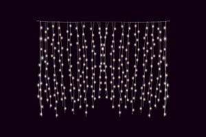 Christmas lights garlands vector