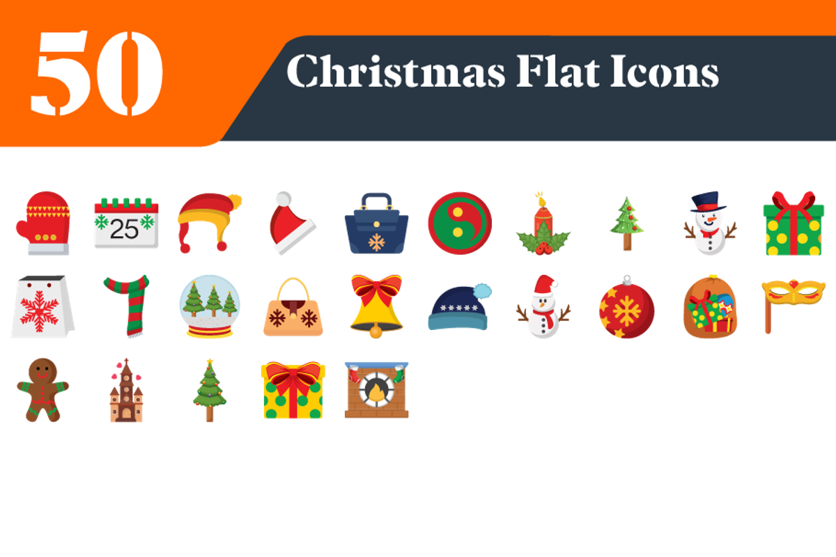 Christmas Flat Icons Bundle, Holiday, a Duotone Icon by EllaMaiyaali (Photo 3 of 3)