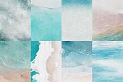 Watercolor Beach & Sea, a Texture Illustration by ArtbyHien (Thumbnail 2 of 4)