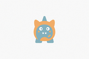Funny Monster Vector, a Decorative Illustration by Vectorium Studio