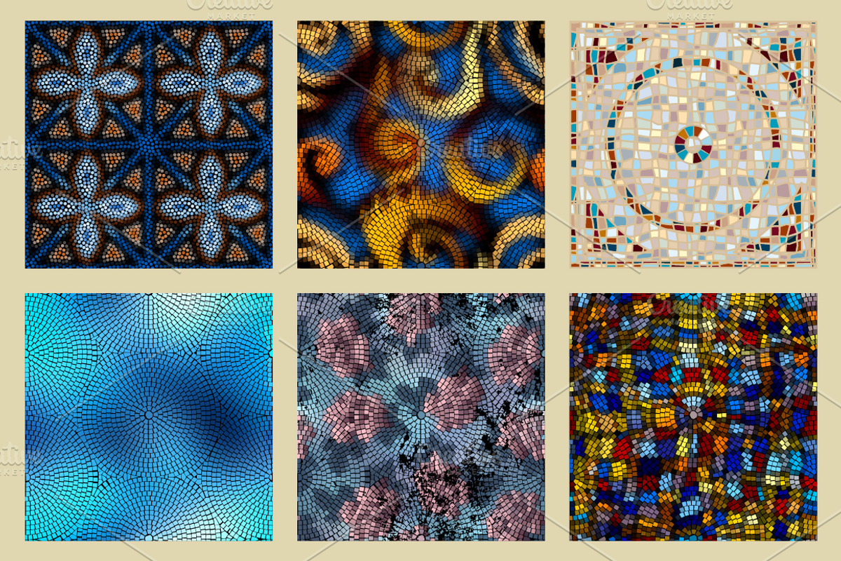 Art mosaic patterns