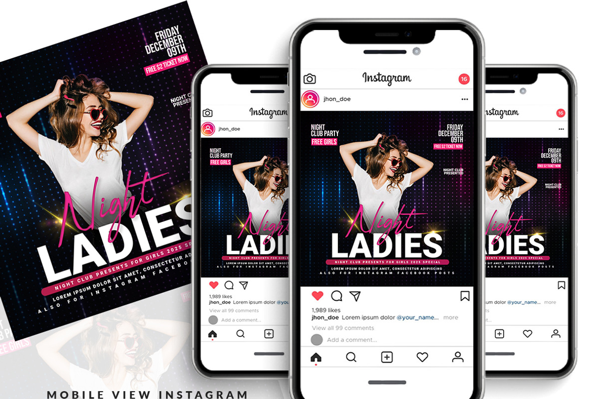 Night Club Flyer, a Flyer Template by AfzaalGraphics (Photo 2 of 2)
