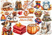 Autumn Chilly Morning Clipart, an Illustration by Dream Creation (Thumbnail 1 of 6)