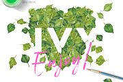 Ivy_Greenery_watercolor, an Illustration by watercolorwild.graphics (Thumbnail 7 of 7)
