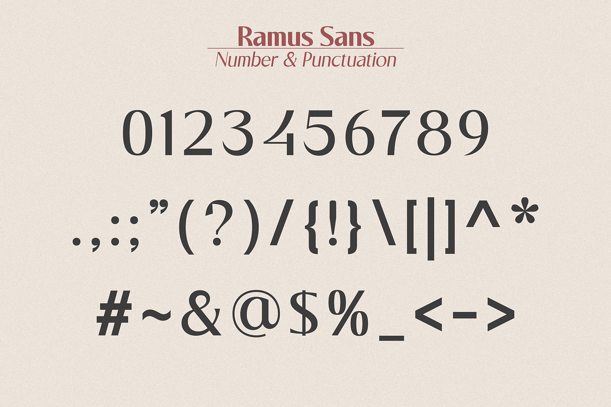 Ramus Sans - Simple Clean Font, a Sans Serif Font by Sign Studio (Photo 11 of 11)