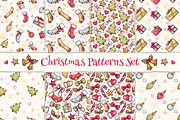 Christmas patterns set, a Pattern Graphic by Dreaming_Lucy (Thumbnail 1 of 5)