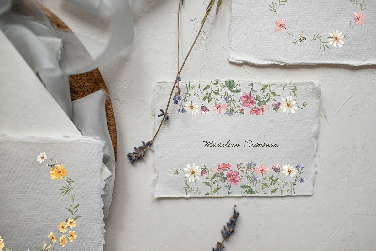 Field of wildflowers, an Object Illustration by ViolettaKh (Photo 11 of 12)