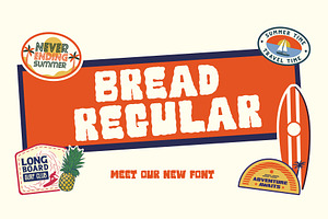 Bread Regular, a Handwritten Font by maghrib