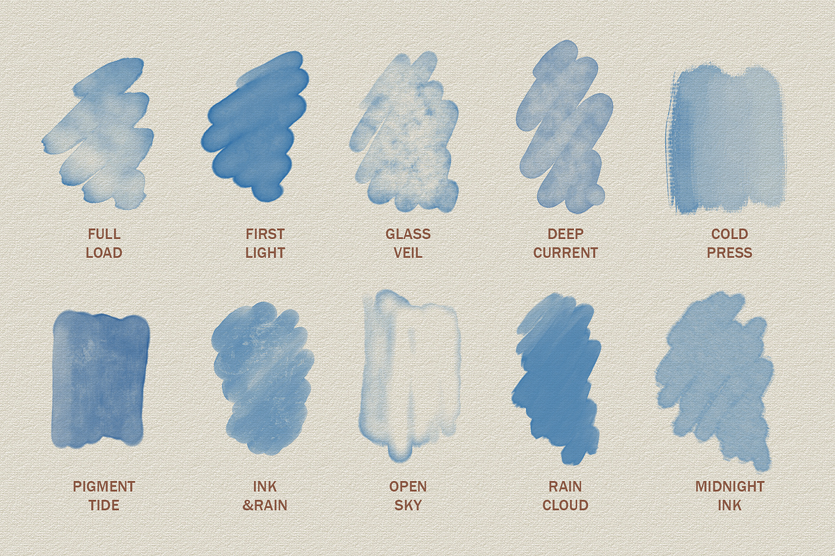 Real Watercolor Procreate Brushes, a Brush Add-On by GRANCI STUDIOS (Photo 10 of 12)