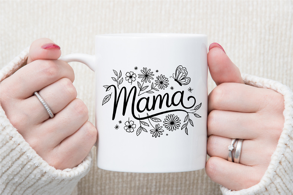 Mothers Day SVG, Mama SVG, Mom PNG, an Illustration by Sublimation Artist (Photo 8 of 9)