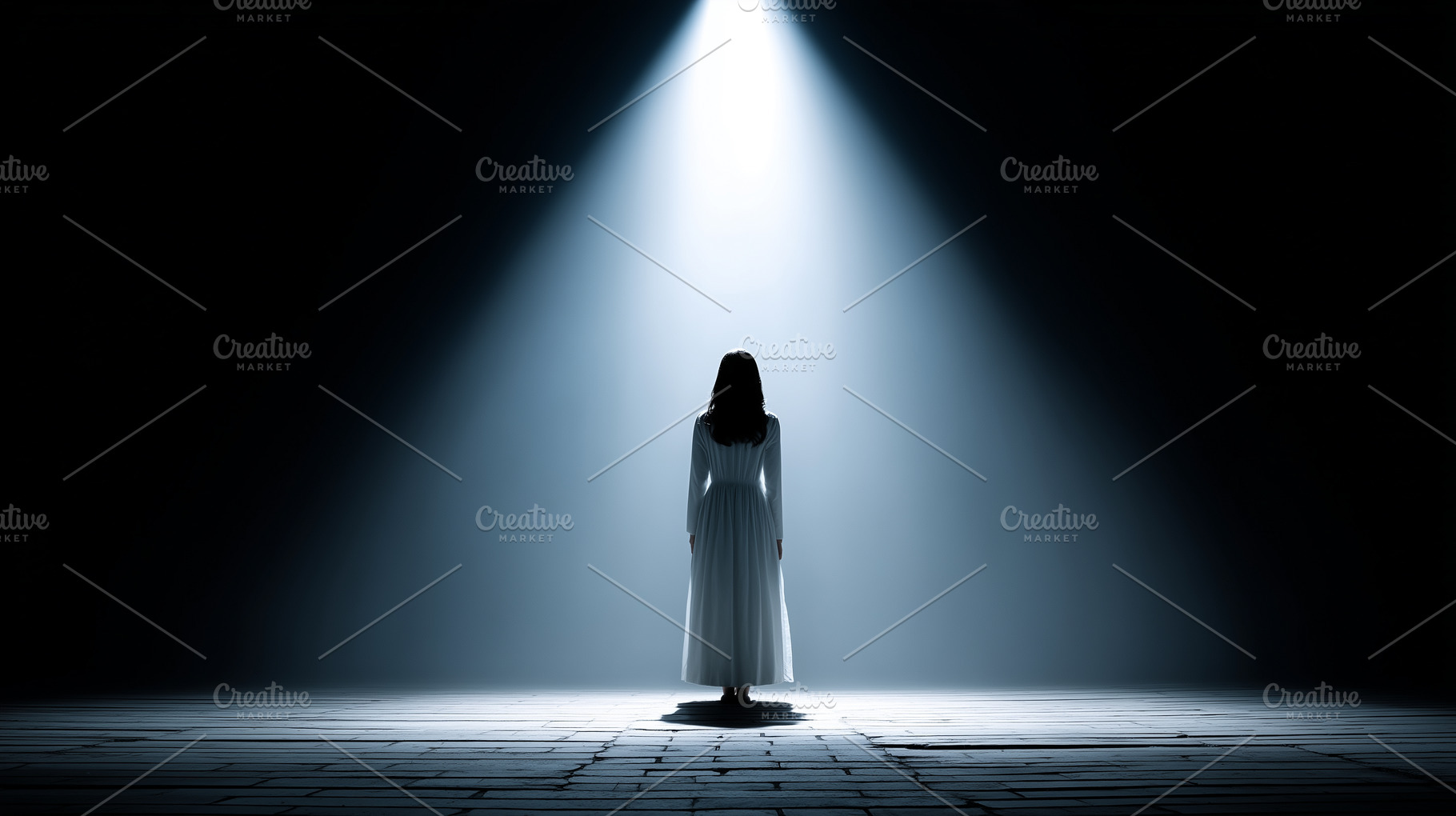 Mysterious woman standing alone, a Person Photo by MistyDay