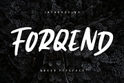 Forqend Brush Advertisement Font, a Script Font by Creatype Studio (Thumbnail 1 of 8)