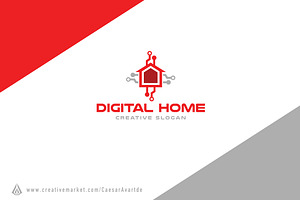Digital Home Logo Template