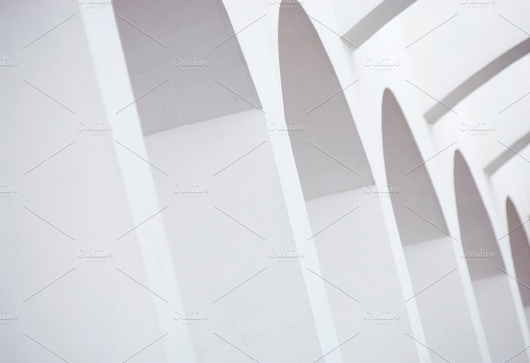 White Wash Arches Abstract, an Architecture Photo by THP Creative