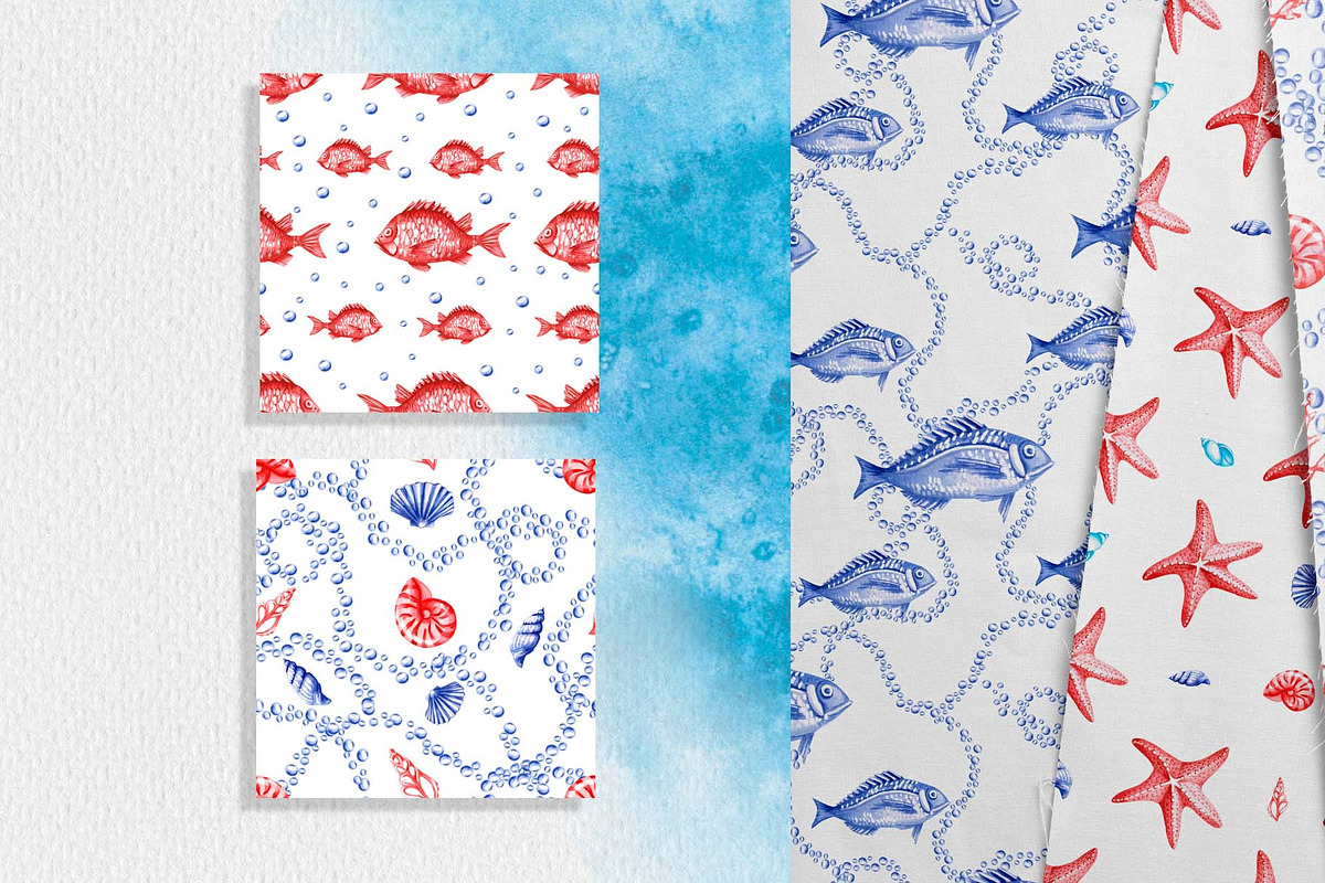 Underwater World. Watercolor., an Animal Illustration by SvetLana (Photo 12 of 13)