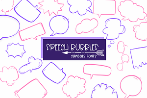 Speech Bubble| Symbols Fonts