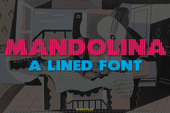Mandolina Lined Font preview 7