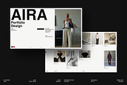 AIRA | Portfolio Design, a Presentation Template by SparkPro (Thumbnail 1 of 11)