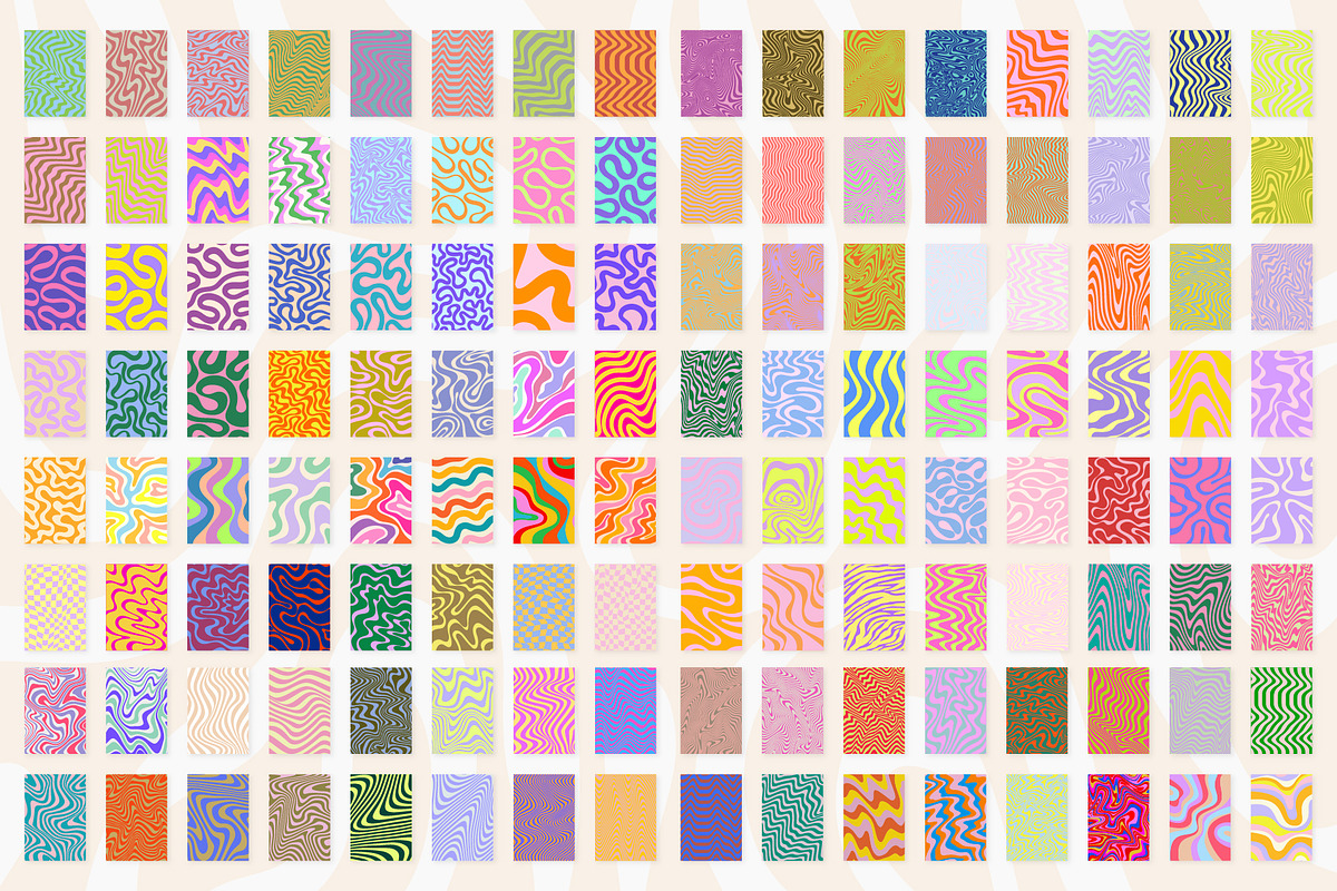 GROOVY VECTOR PATTERNS, a Pattern Graphic by craftlove (Photo 5 of 12)