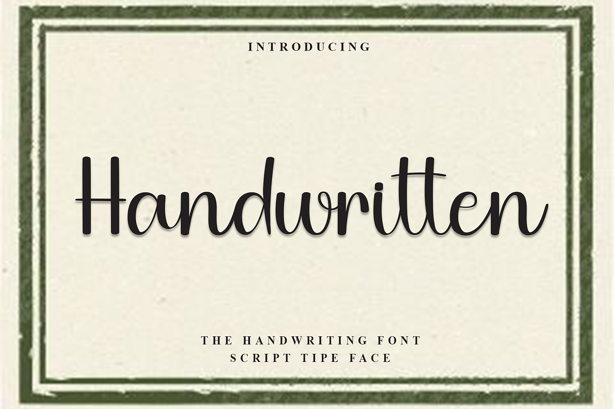 Handwritten, a Handwritten Font by InermediaSTUDIO (Photo 1 of 8)