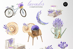 Lavender Story Watercolor Set