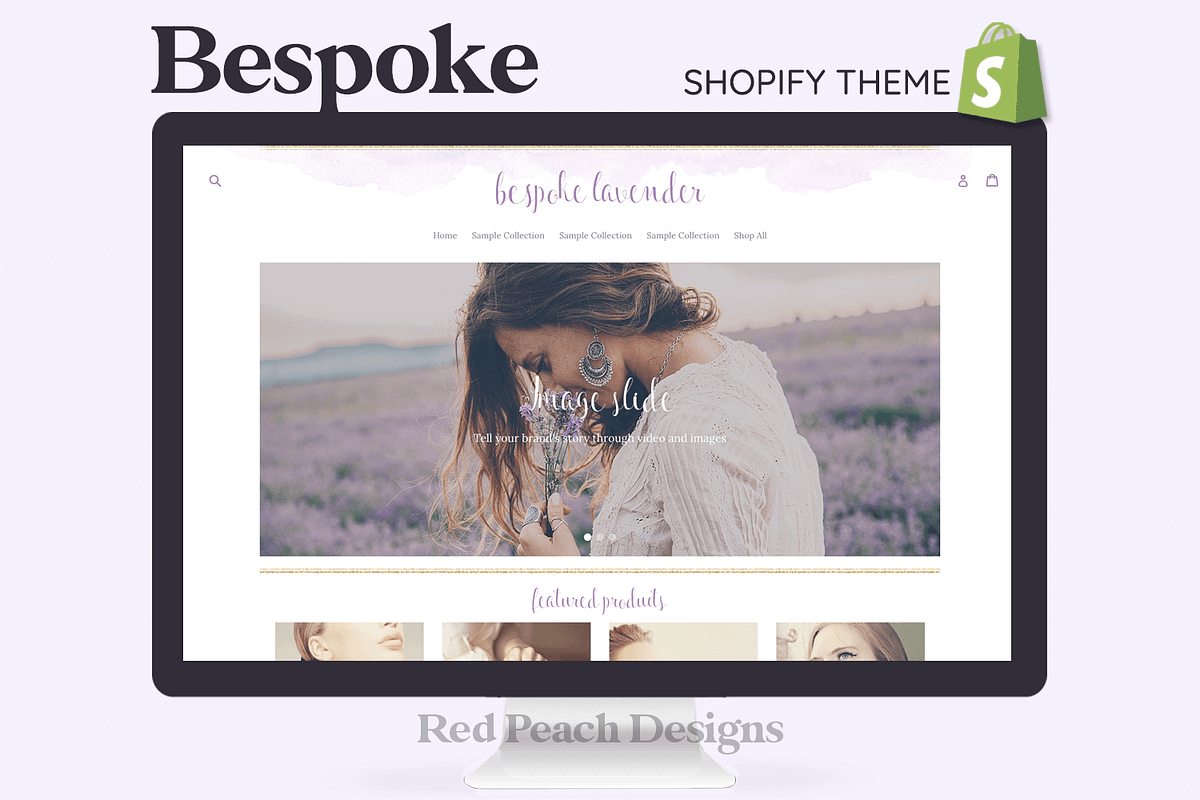 Bespoke Lavender Shopify Theme, a Shopify Template by Lavender Skye Studio (Photo 1 of 2)