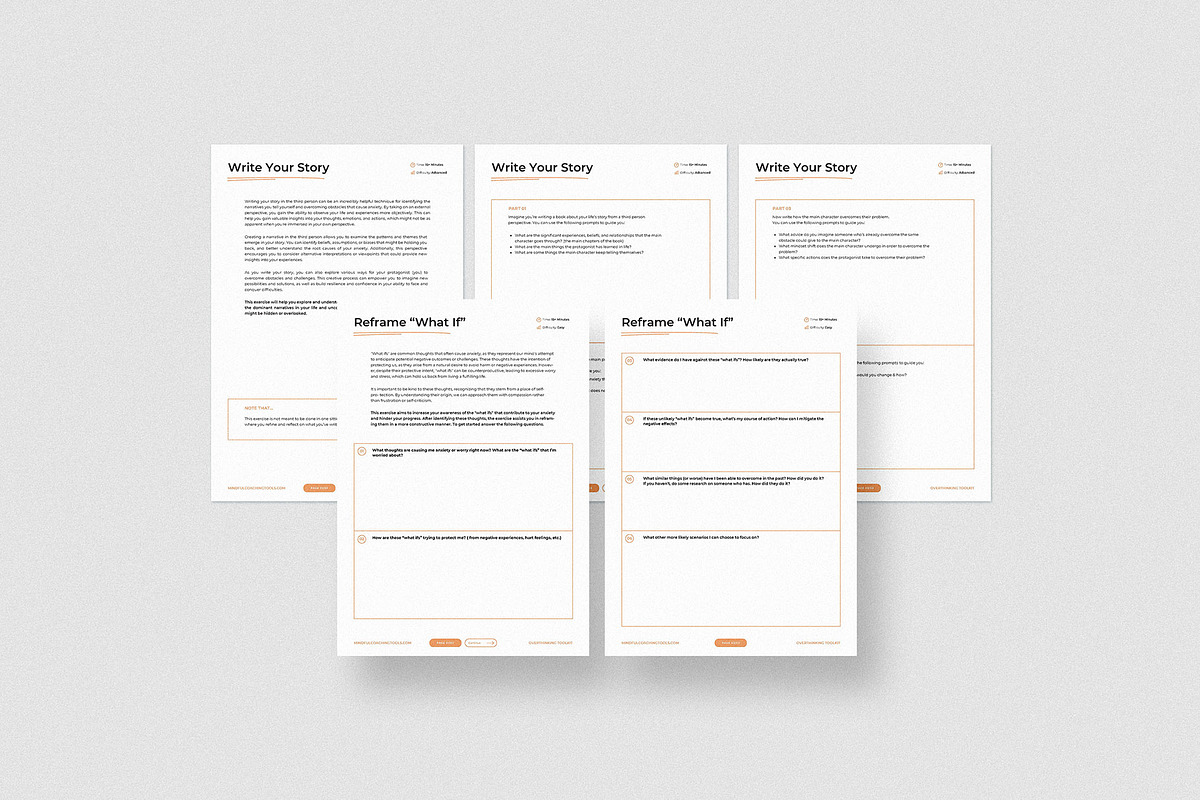 Overthinking and Anxiety Toolkit, a Templates & Theme by AndrewPixel (Photo 11 of 17)