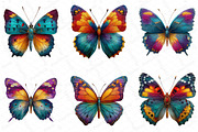 Colorful Butterfly Juneteenth Clipar, an Illustration by DreamPrint404 (Thumbnail 3 of 5)