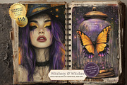 Witchy Junk Journal Printable Kit, a Seasonal Illustration by Nicole Branger Art (Thumbnail 1 of 16)