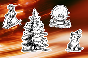 Christmas Sketch Nostalgia Pack, an Object Illustration by Nutalin Art (Thumbnail 10 of 12)
