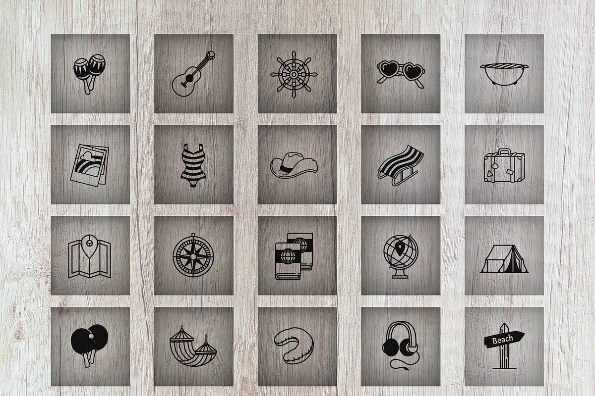 100 Summer Elements - Laser Cut File, an Object Graphic by Arshad Ali (Photo 4 of 11)