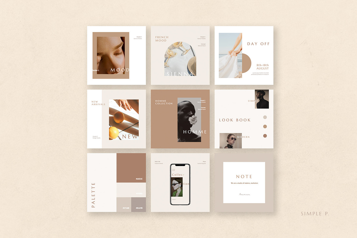 Sienna Palette Pack, a Social Media Template by Simple P. (Photo 9 of 11)