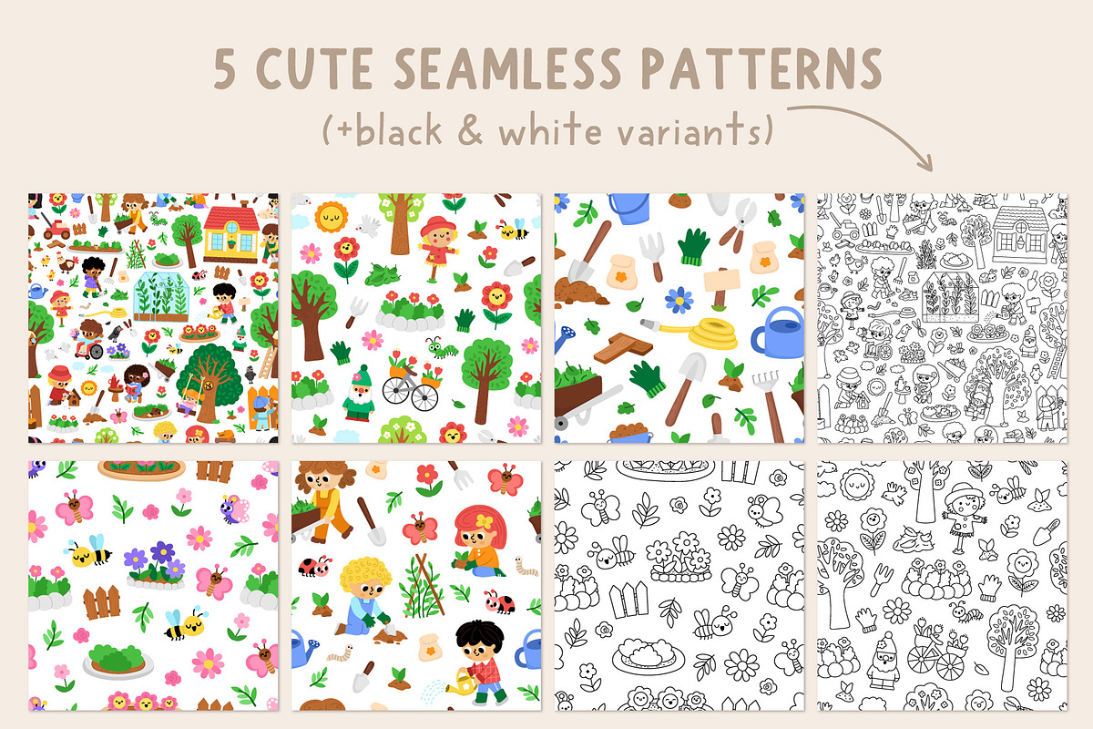 Garden clipart, patterns, designs, an Object Graphic by Lexi Claus (Photo 9 of 11)