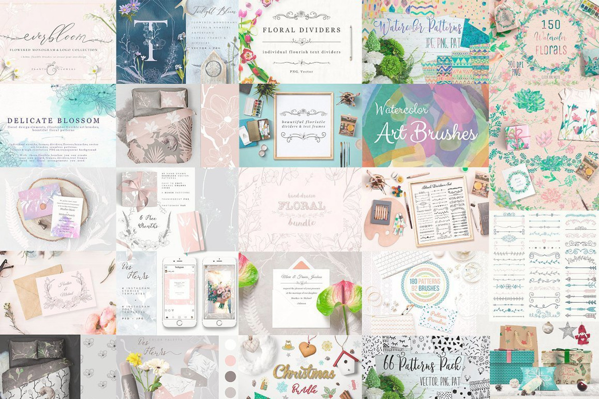 SALE Whole Shop Bundle.Dream Bundles, a Background Graphic by Olya Creative (Photo 6 of 20)