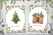 Watercolor Christmas collection., a Decorative Illustration by Elena Medvedeva (Thumbnail 5 of 8)