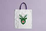 Festive Reindeer Face Logo, a Branding & Logo Template by Vectorium Studio (Thumbnail 2 of 2)