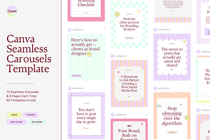 Canva Seamless Carousel Template, a Social Media Template by Studio Provo