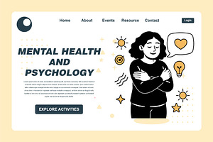 illustration set on mental health, a Healthcare Illustration by frog.ground