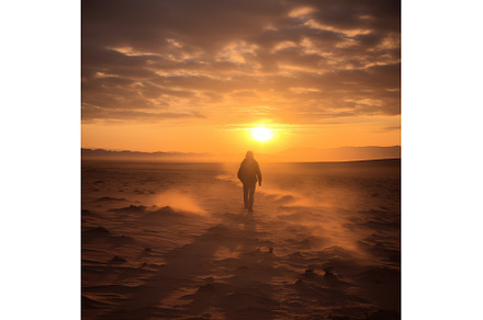 Desert traveler's introspective