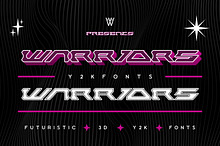 Warriors Font | Bold Y2k Font