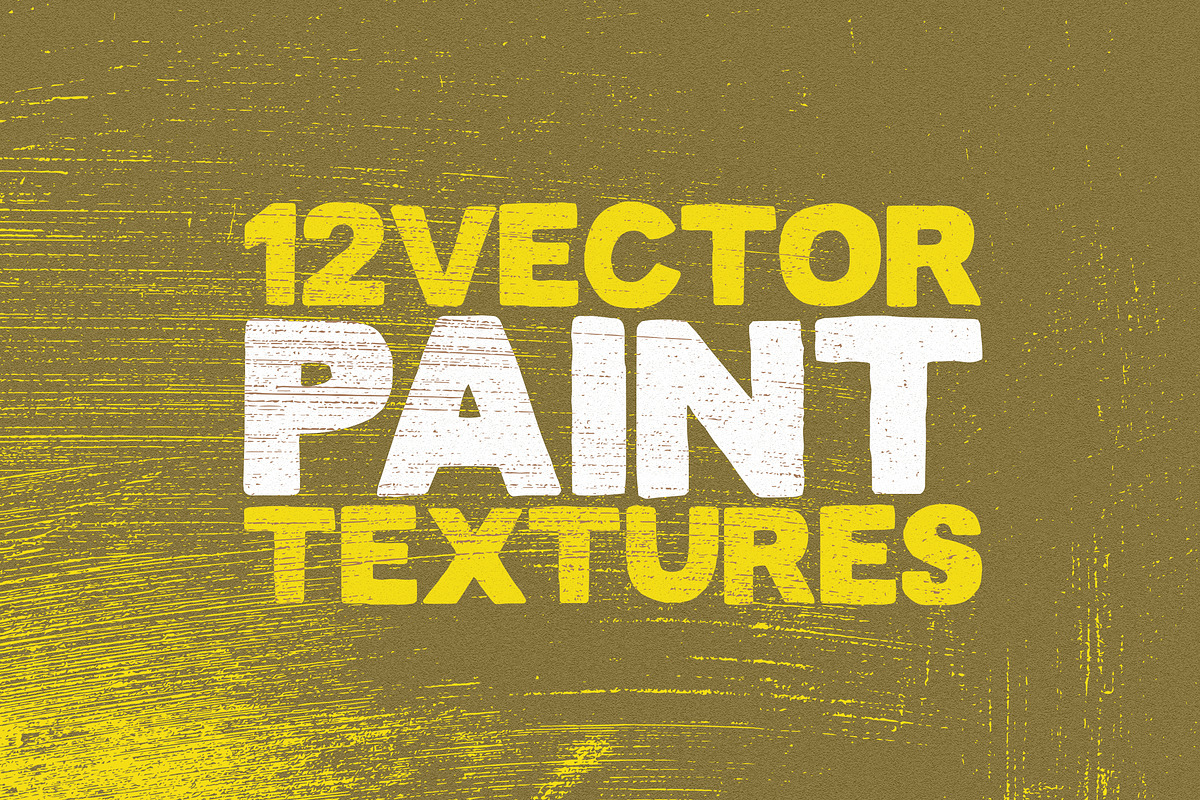 12 Vector Paint Textures, a Texture Graphic by SmartDesigns