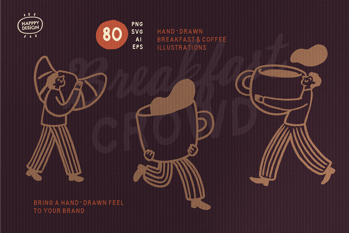 Coffee & Café Illustrations, a Food Illustration by happpydesign (Photo 7 of 12)
